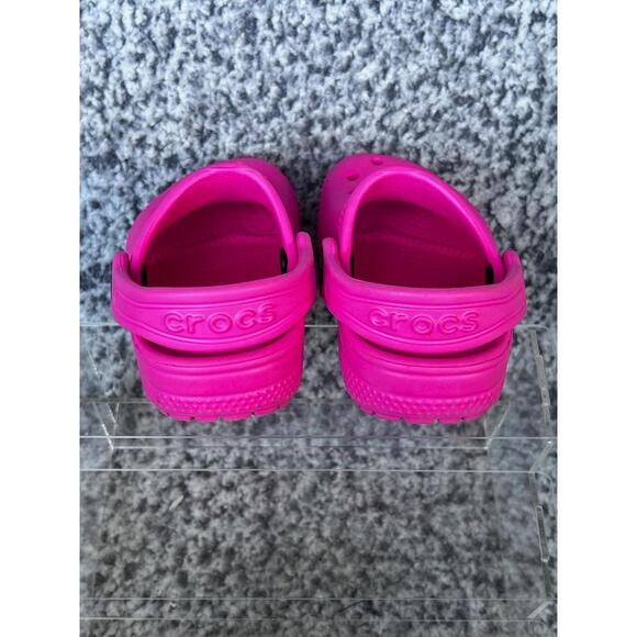 Crocs Kids Classic Clogs Pink Slip On Sandals Size C6 - Picture 5 of 5